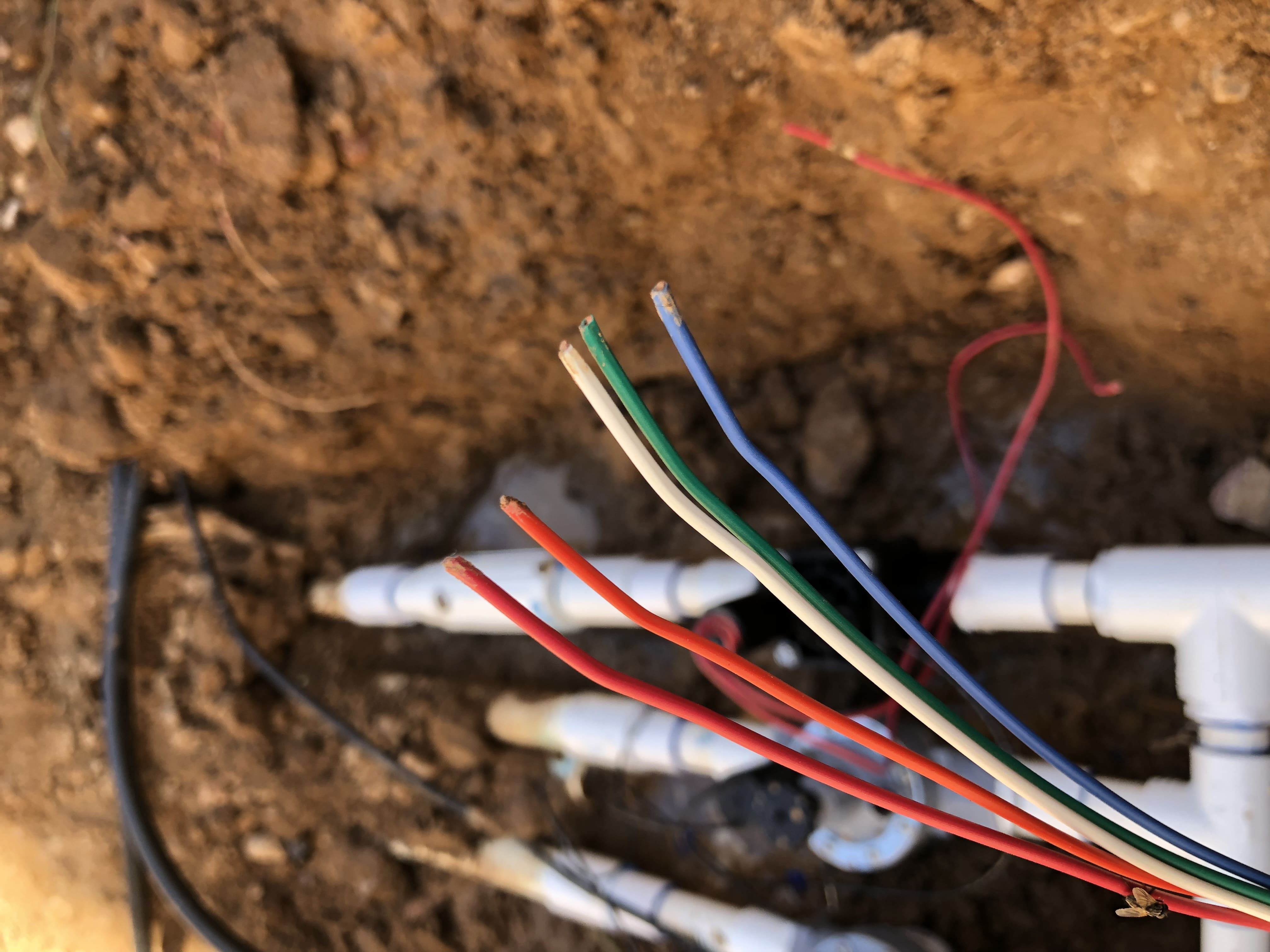 Wiring and electricity for irrigation system. Wiring and electricity for irrigation system.